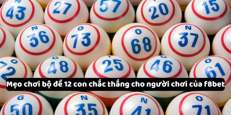 Mẹo chơi bộ đề 12 con chắc thắng cho người chơi của f8bet